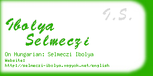 ibolya selmeczi business card